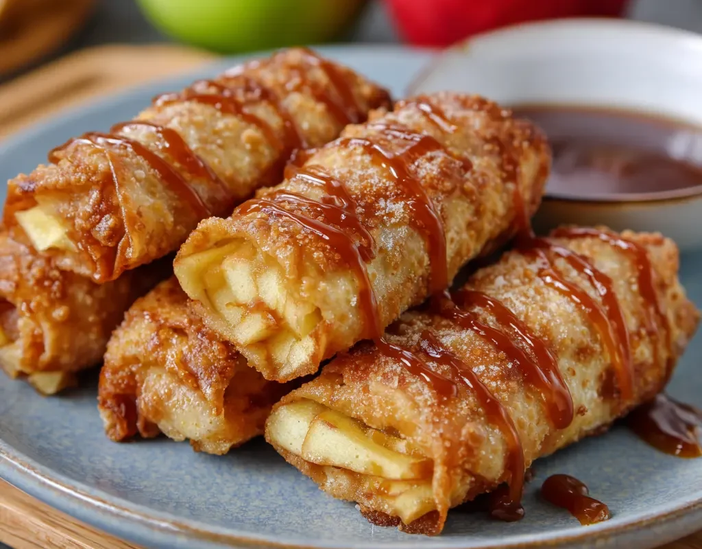 Air Fryer Apple Pie Egg Rolls
