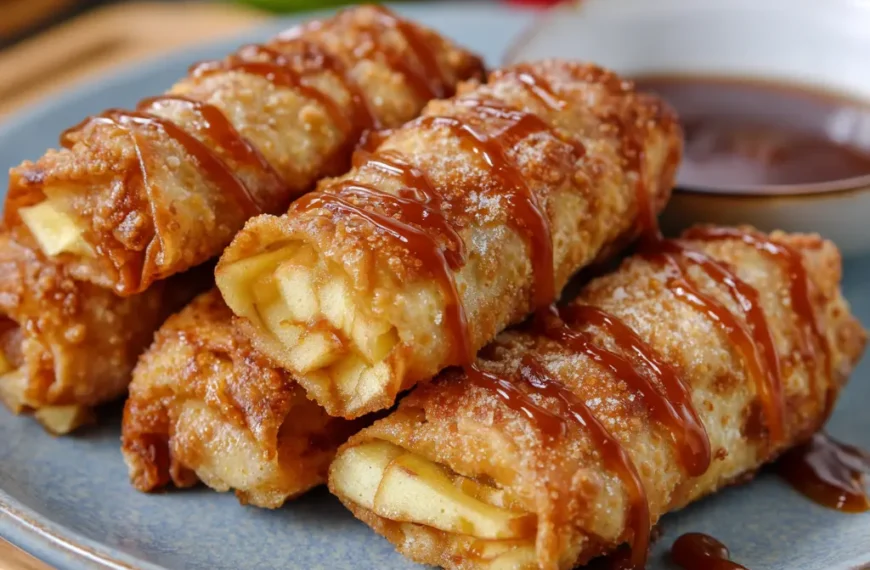 Air Fryer Apple Pie Egg Rolls