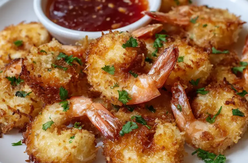Golden Air Fryer Coconut Shrimp with Sweet Chili&hellip;
