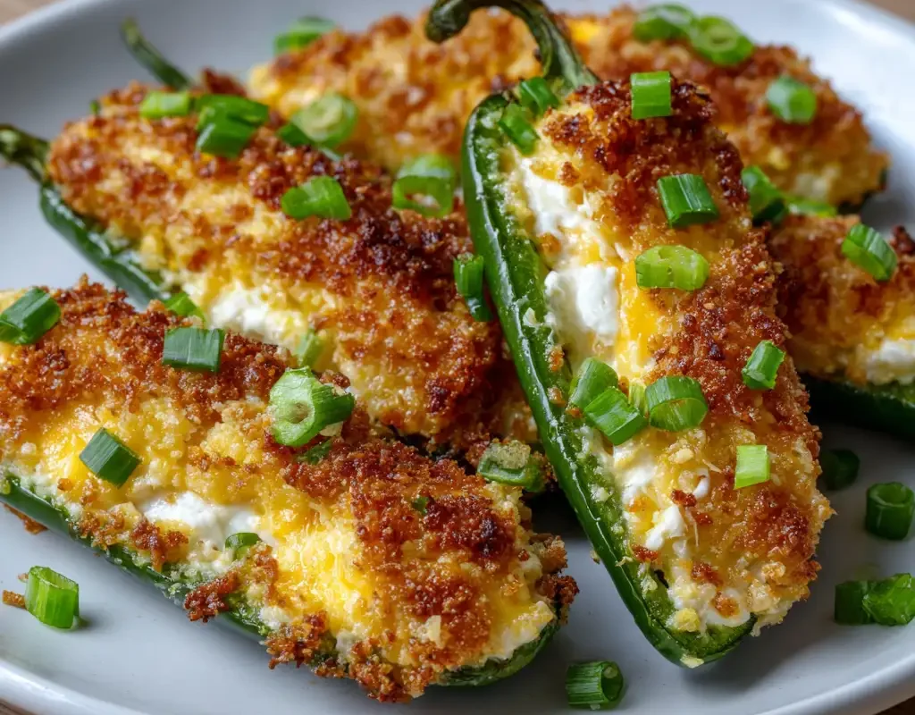 Cheesy Air Fryer Jalapeño Poppers with a Crispy Panko Crust