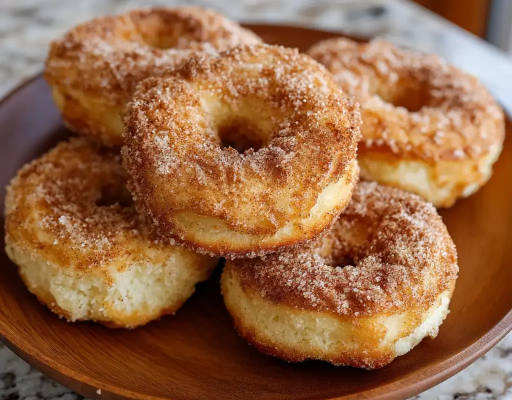 Cinnamon Sugar Air Fryer Donuts