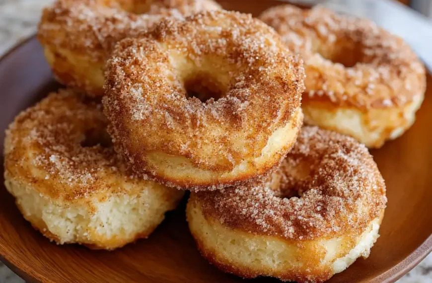 Cinnamon Sugar Air Fryer Donuts