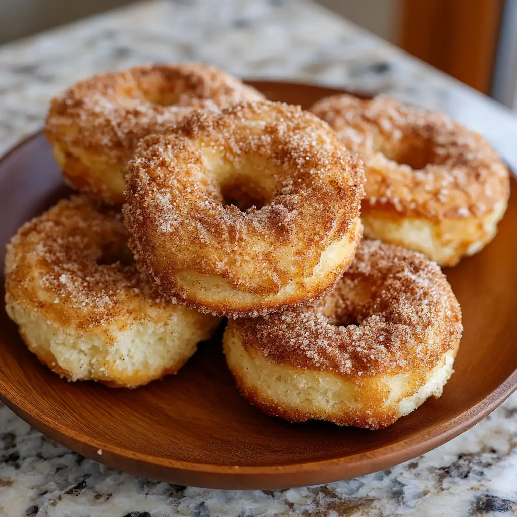 Cinnamon Sugar Air Fryer Donuts