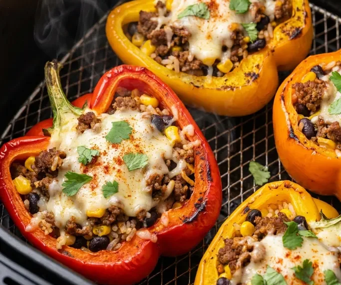 Air Fryer Stuffed Bell Peppers
